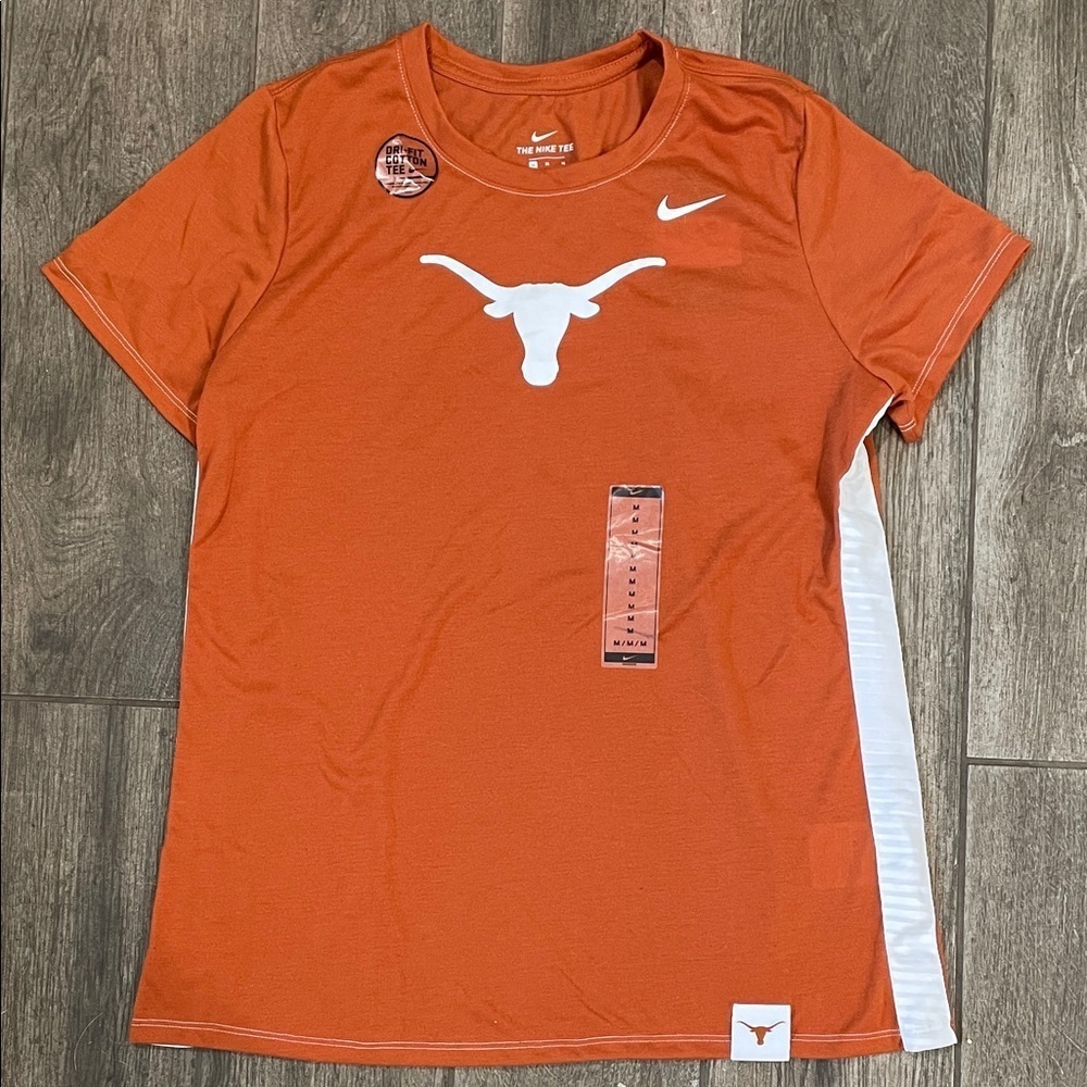 NWT Nike Dri-Fit Burnt Orange Longhorns Tee - Picture 3 of 6